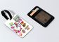 Leather Sublimation Blank Products Luggage Tag With Glitter Or Card Sleeves Backing