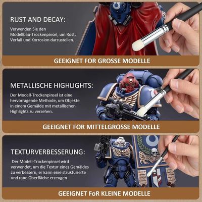 Top Modellbau Fein Detail Malpinsel Pinsel Set Acryl- und Масляные краски